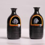 Black Pottery Human-Faced Decorative Vases Set - Unique Vase Decor
